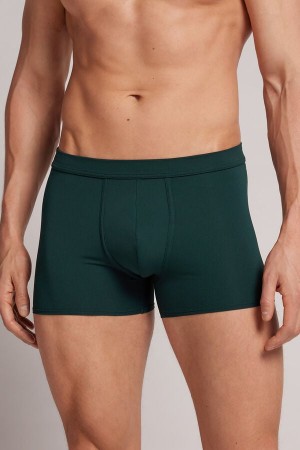 Boxer Intimissimi Microfiber Barbati Verzi Inchis | BISZFJ-592