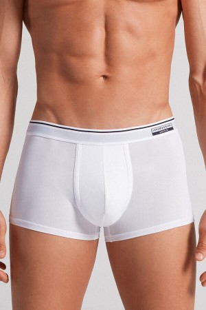 Boxer Intimissimi Super Fresh Micro-Mesh Barbati Albi | FMGPRT-627