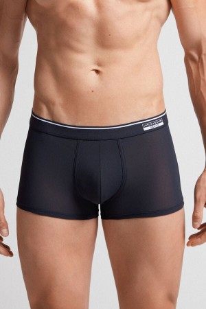 Boxer Intimissimi Super Fresh Micro-Mesh Barbati Negrii | WJTHOA-016