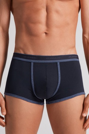 Boxer Intimissimi Superior Cotton With Logo Barbati Albastri Albastri | FJMIYG-586