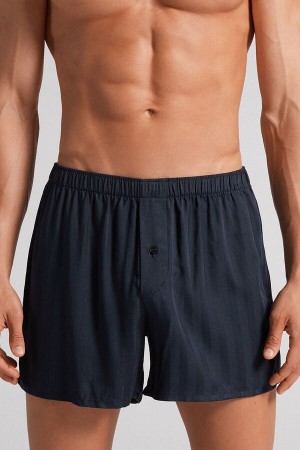 Boxer Intimissimi Woven Modal Barbati Negrii | HSGBUL-549