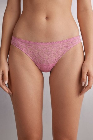 Chiloți Intimissimi Lace And Microfiberzilian Dama Roz | KOLYEF-510