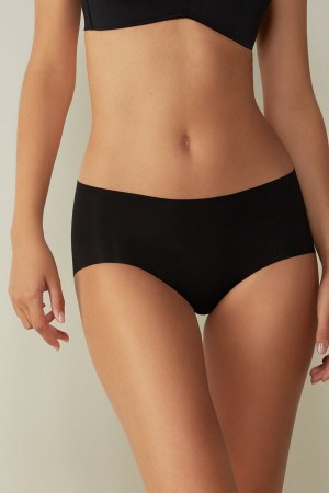 Chiloți Intimissimi Seamless Cotton Hipster Dama Negrii | KDVEQL-285