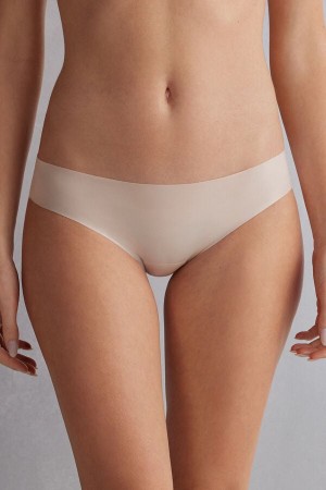 Chiloți Intimissimi Seamless Microfiber Dama Albi Roz | NEZVDT-219