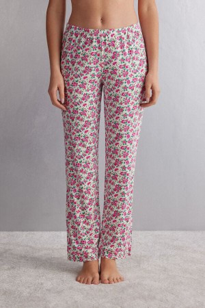 Pantaloni Intimissimi Life Is A Flower Full Length Modal Dama Colorati | WDAROE-158