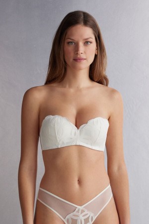 Sutien Intimissimi Crafted Elegance Gioia Bandeau Dama Albi | MBQETL-749