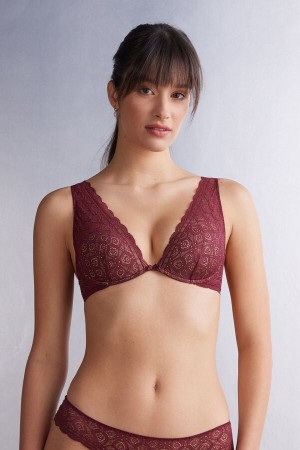 Sutien Intimissimi Elena Balconette Lace Dama Rosii | GHVSJF-428