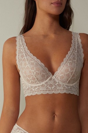 Sutien Intimissimi Eleonora Balconette Lace Dama Albi Roz | ZMIHEA-768