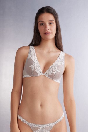 Sutien Intimissimi Pretty Flowers Elena Balconette Dama Gri | IUZFEP-079