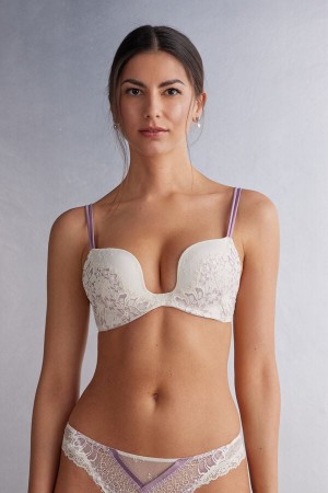 Sutien Intimissimi Secret Garden Monica Push-Up Dama Galbeni Deschis | FAJNKO-957