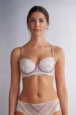 Sutien Intimissimi Secret Garden Sofia Balconette Dama Galbeni Deschis | MIUPHK-124