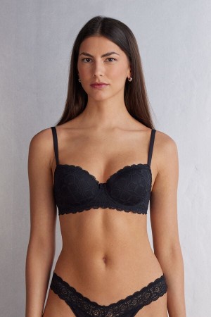 Sutien Intimissimi Sofia Balconette Lace Dama Negrii | IYXKEQ-241