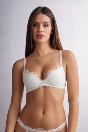 Sutien Intimissimi The Most Romantic Season Gioia Super Push-Up Dama Albi | IDMCKX-560