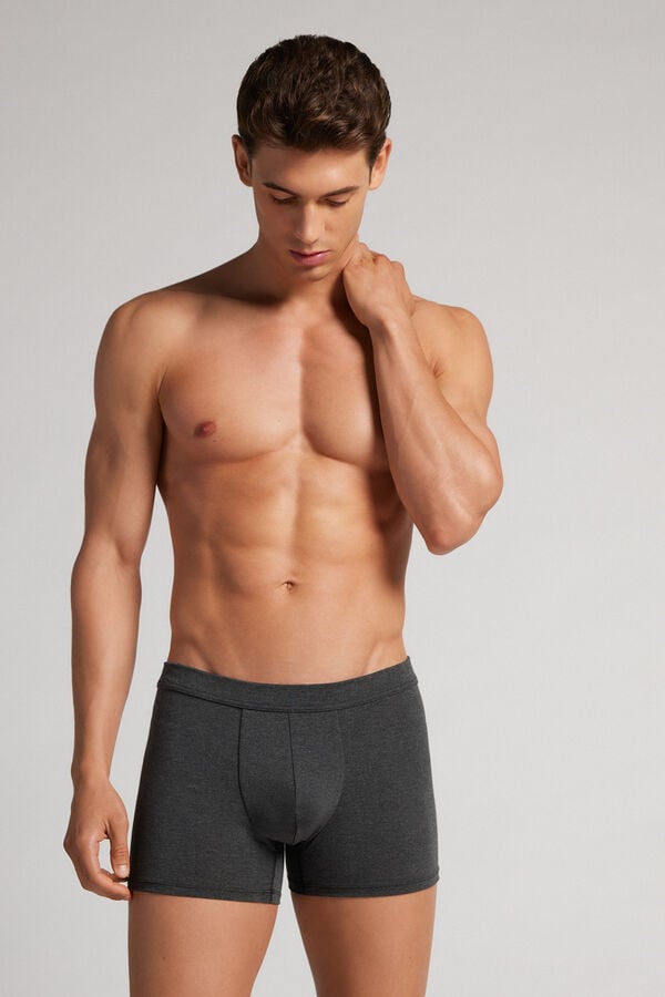 Boxer Intimissimi Modal And Silk Barbati Gri Inchis | NFXHSU-461