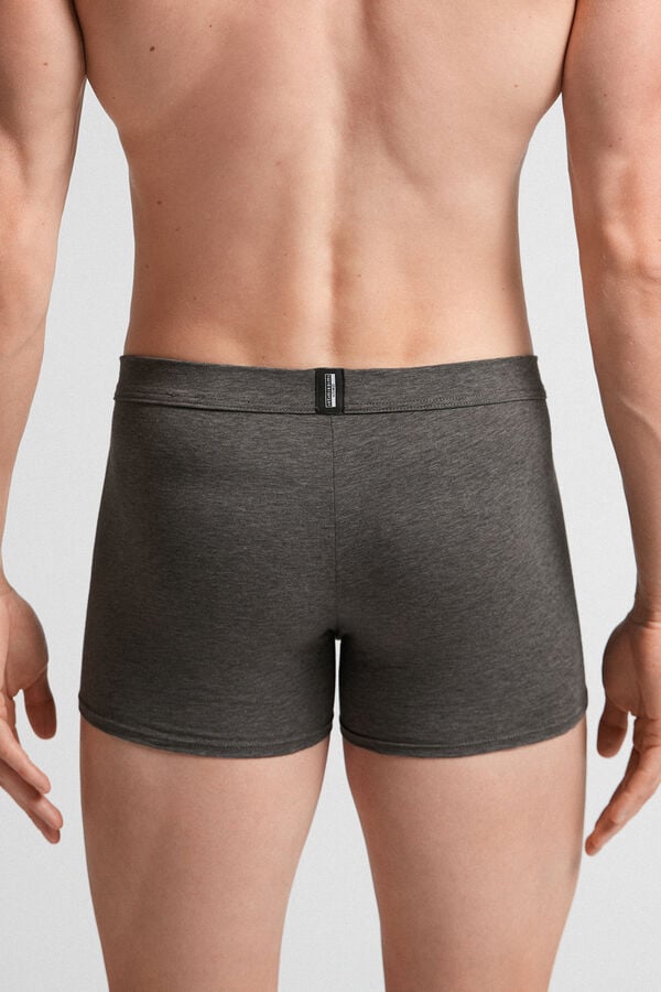 Boxer Intimissimi Natural Fresh Cotton Barbati Gri Inchis | BUTODG-423