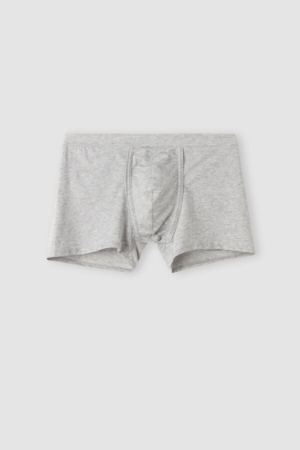 Boxer Intimissimi Natural Fresh Cotton Barbati Gri Deschis | UEYZCI-150