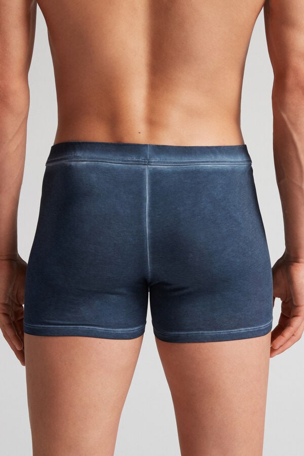 Boxer Intimissimi Natural Fresh Cotton Barbati Bleumarin | NHZLFX-861