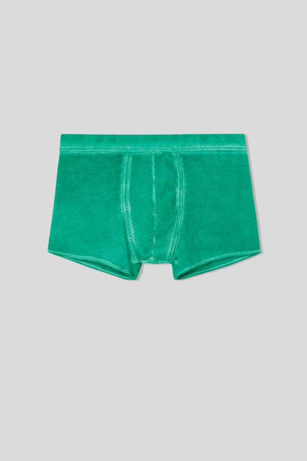 Boxer Intimissimi Natural Fresh Cotton Barbati Verzi | OJNUHL-954