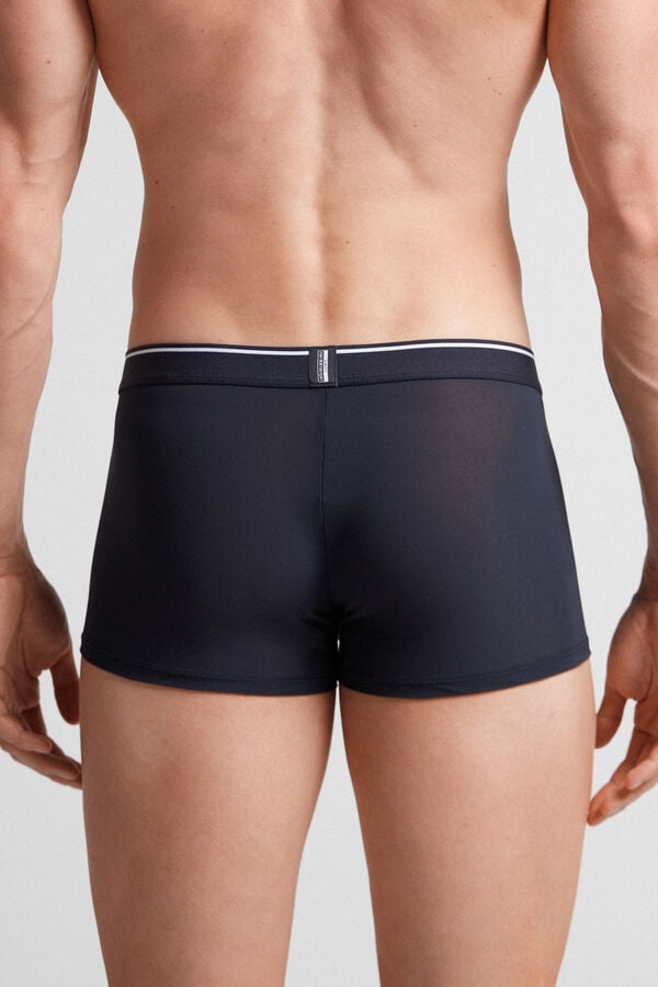 Boxer Intimissimi Super Fresh Micro-Mesh Barbati Negrii | WJTHOA-016