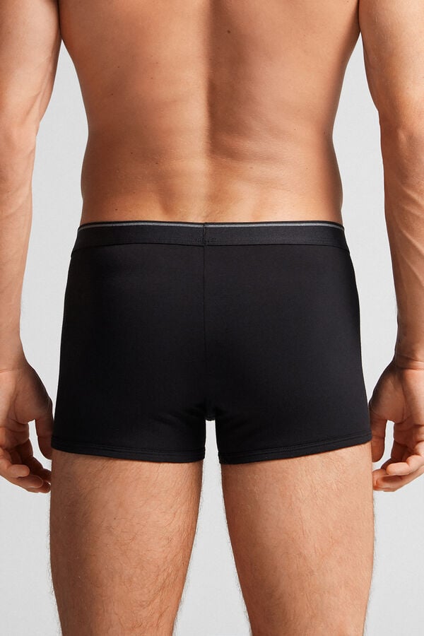 Boxer Intimissimi Superior Cotton With Exposed Elastic Barbati Negrii Gri Inchis | JHYTON-937