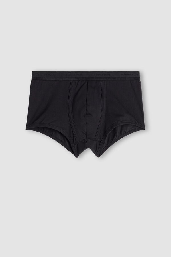 Boxer Intimissimi Superior Cotton With Logo Barbati Negrii Negrii | YFATES-861