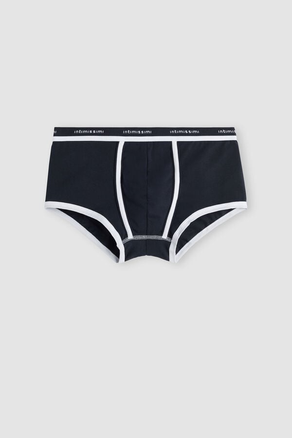 Boxer Intimissimi Superior Cotton With Logo Barbati Albastri Albi | VNUYAS-714