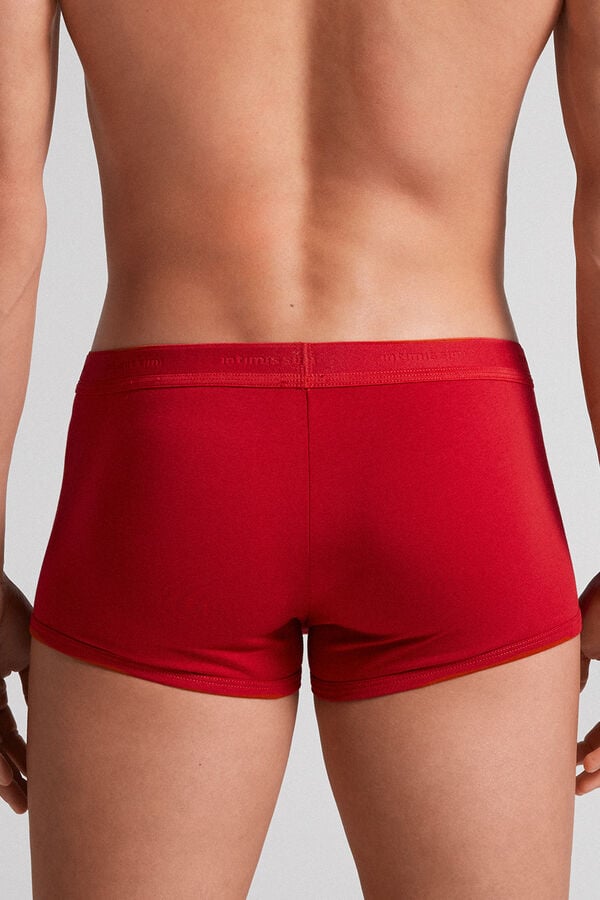 Boxer Intimissimi Superior Cotton With Logo Barbati Rosii Rosii | OHEVAC-382