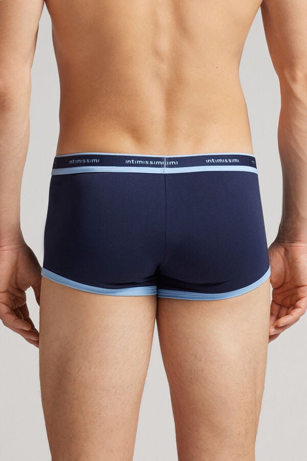 Boxer Intimissimi Superior Cotton With Logo Barbati Bleumarin | JYOCFQ-813