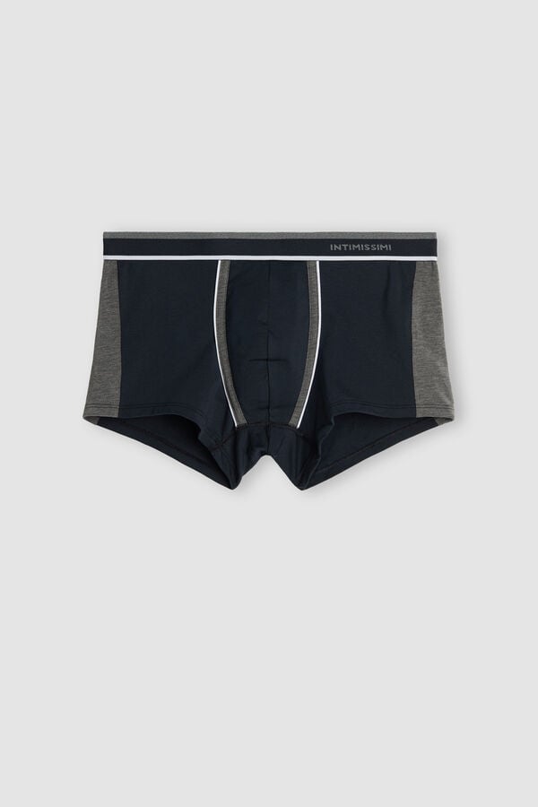 Boxer Intimissimi Two-Tone Superior Cotton Barbati Albastri Gri Inchis | MVKAON-180