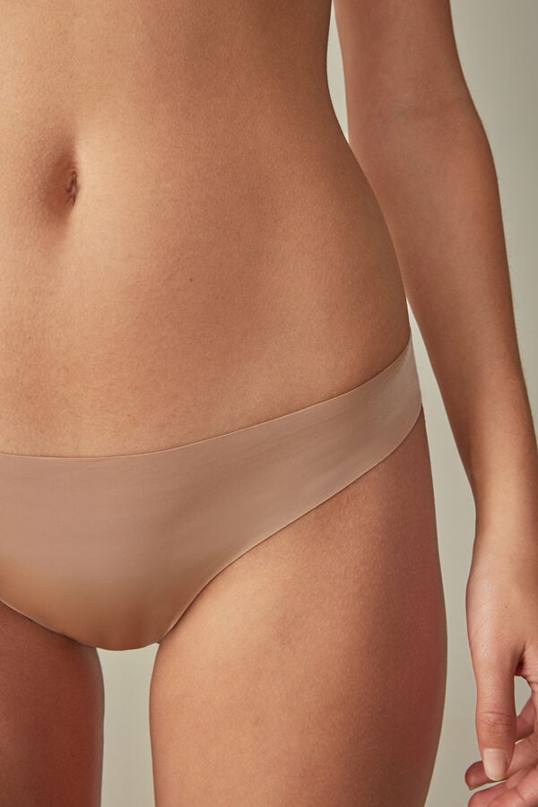 Chiloți Intimissimi Brazilian Seamless Ultra Light Microfiber Dama Portocalii Bej | GIAPRO-764