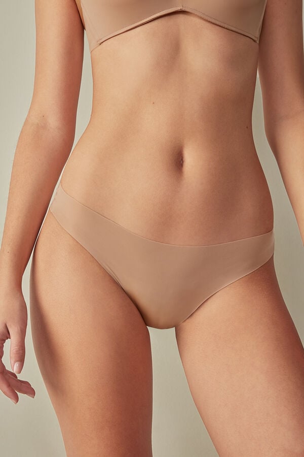 Chiloți Intimissimi Brazilian Seamless Ultra Light Microfiber Dama Portocalii Bej | GIAPRO-764