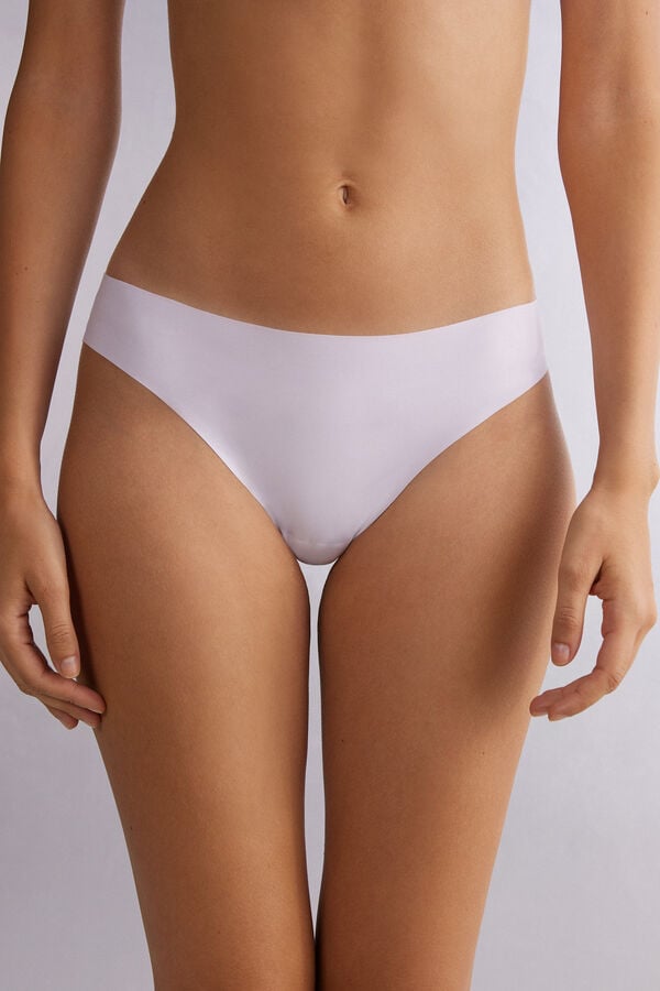 Chiloți Intimissimi Brazilian Seamless Ultra Light Microfiber Dama Albi | GRHUCX-027