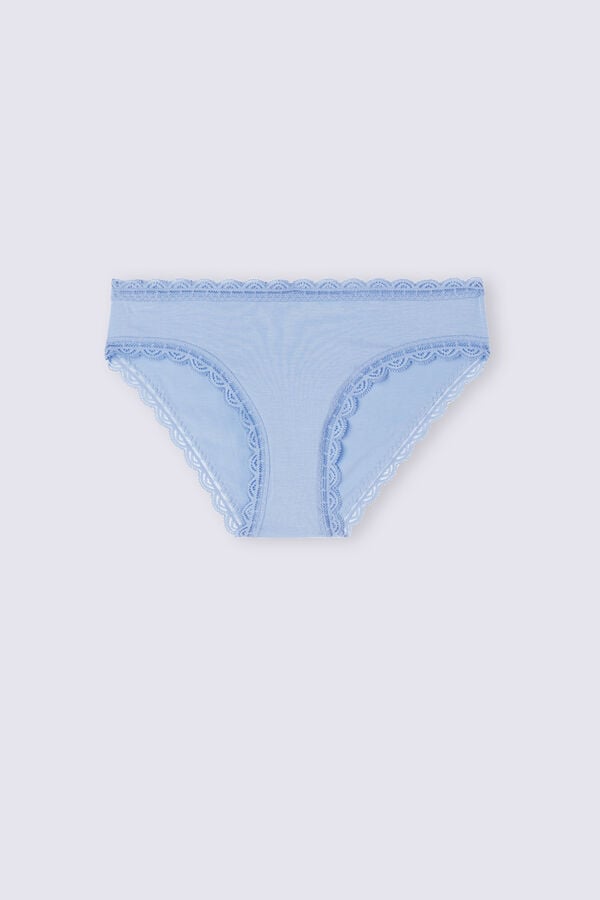 Chiloți Intimissimi Cotton And Lace Dama Albastri | OYSZNP-560