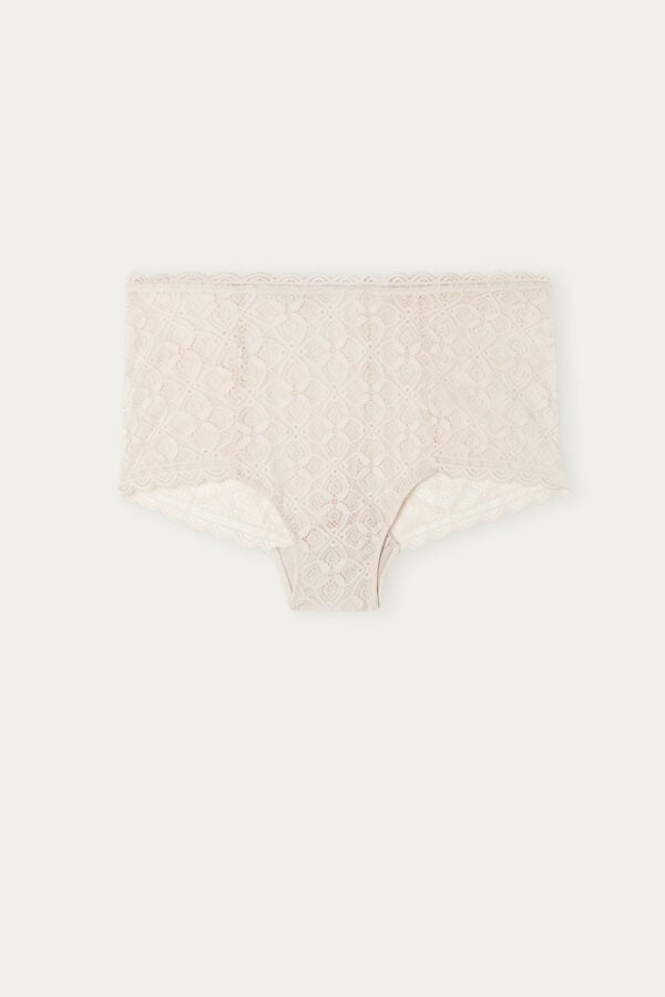 Chiloți Intimissimi Lace High Waist Hipster Dama Albi Roz | EPKFBO-260