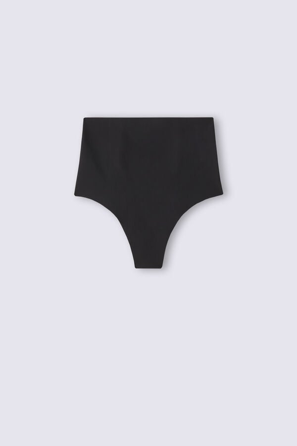 Chiloți Intimissimi Raw-Cut Microfiber French Knickers Dama Negrii | CBGKTL-546