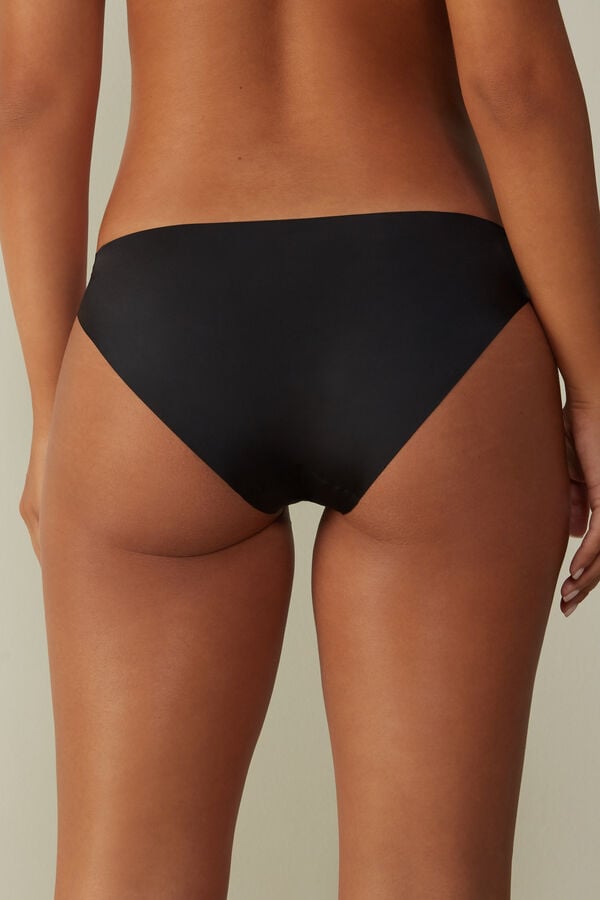 Chiloți Intimissimi Seamless Microfiber Dama Negrii | IXGQLW-726