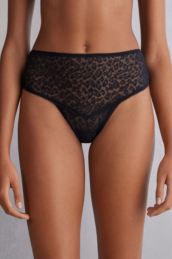 Chiloți Intimissimi Your Wild Side Hipsterzilian Dama Negrii | FEIKRM-759