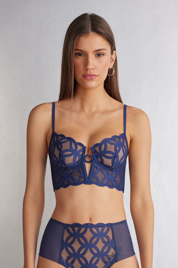 Corset Intimissimi Crafted Elegance Balconette Bustier Dama Violet | SZWTOL-592