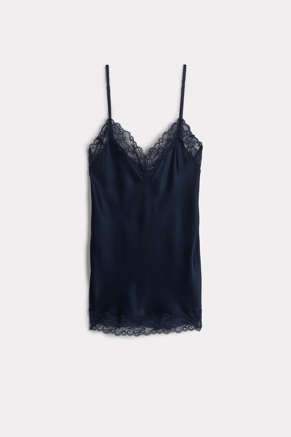 Maiou Intimissimi Lace And Silk Dama Albastri | JZLNDA-569