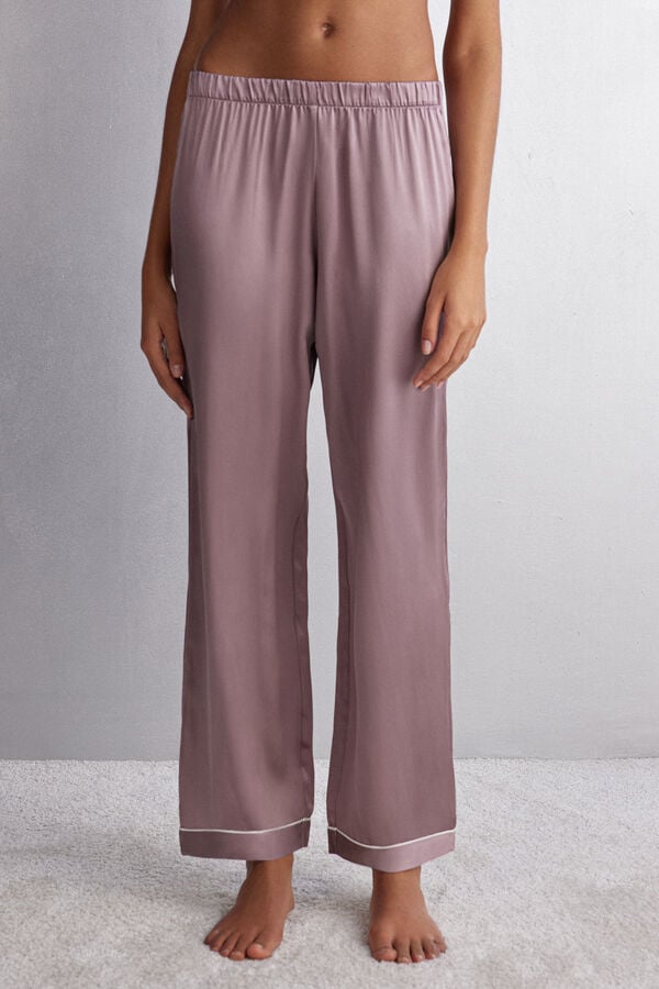 Pantaloni Intimissimi Silk Satin Dama Roz | ACLFOJ-158