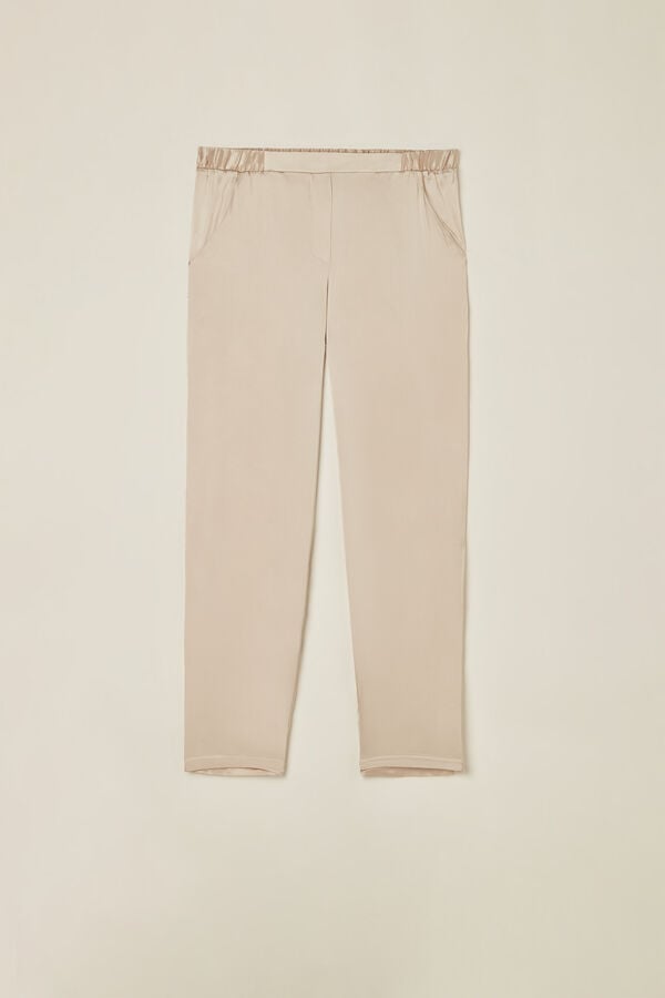 Pantaloni Intimissimi Straight Silk Dama Albi Roz | ZICKED-987