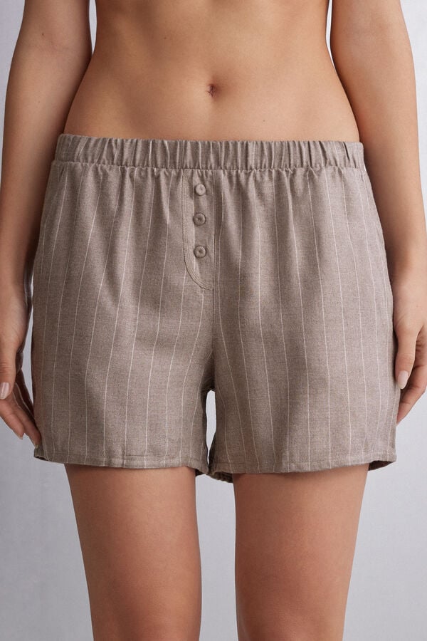 Pantaloni Scurti Intimissimi Comfort First Woven Modal Dama Bej | LRPHIY-510