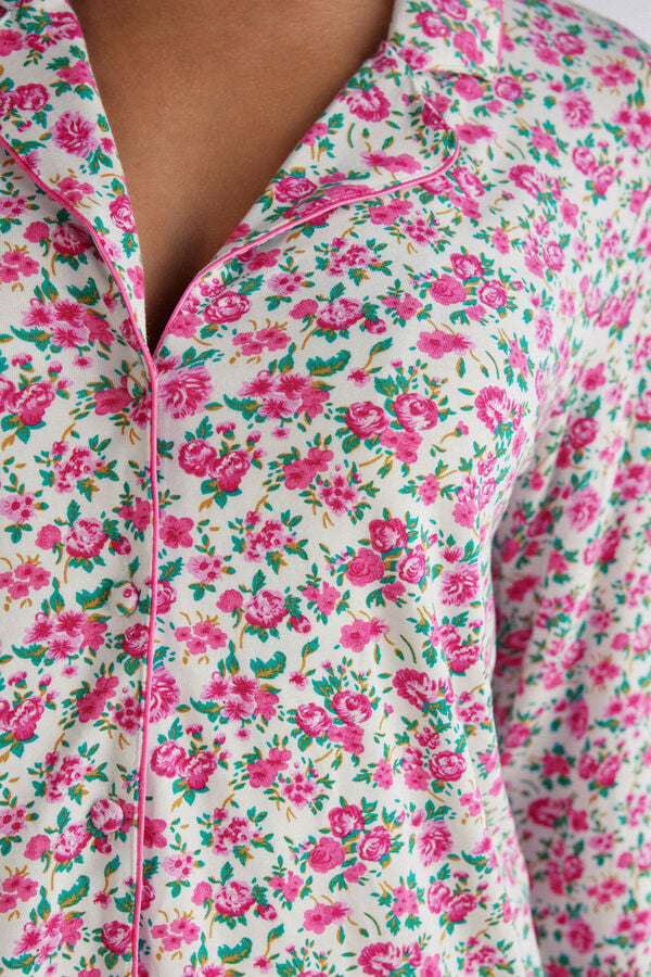 Pijama Intimissimi Life Is A Flower Button Up Modal Dama Colorati | EUNAHY-623