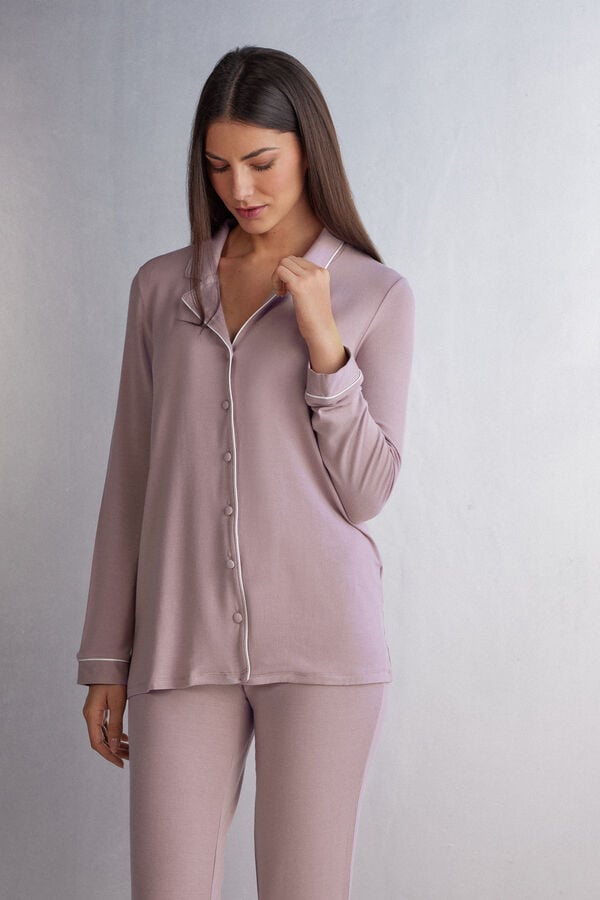 Pijama Intimissimi Micromodal Dama Roz | GBYCVZ-429