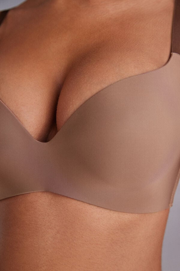 Sutien Intimissimi Adele Wireless Boost Triangle Ultralight Microfiber Dama Bej Inchis | RTMQUE-294