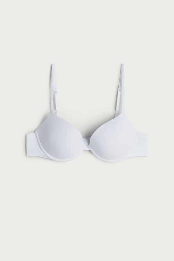 Sutien Intimissimi Bellissima Push-Up Microfiber Dama Albi | EKQMTA-214