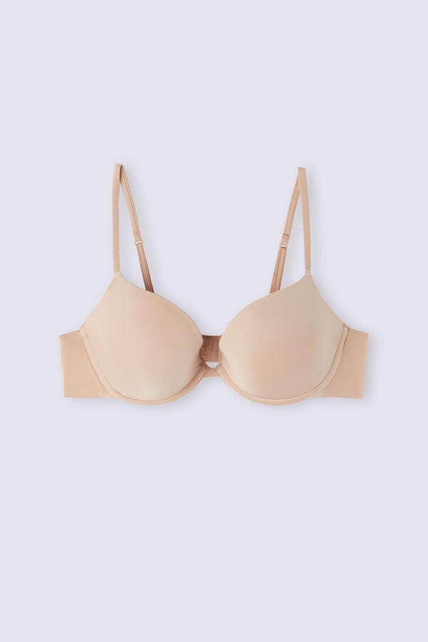 Sutien Intimissimi Bellissima Push-Up Ultralight Microfiber Dama Portocalii Bej | HROQCS-138