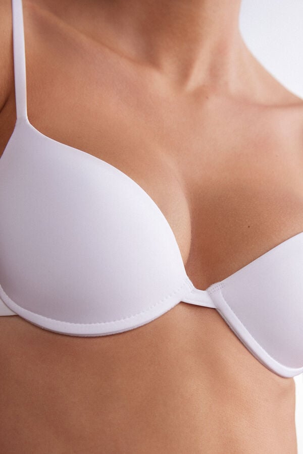 Sutien Intimissimi Bellissima Push-Up Ultralight Microfiber Dama Albi | PBCVGF-209