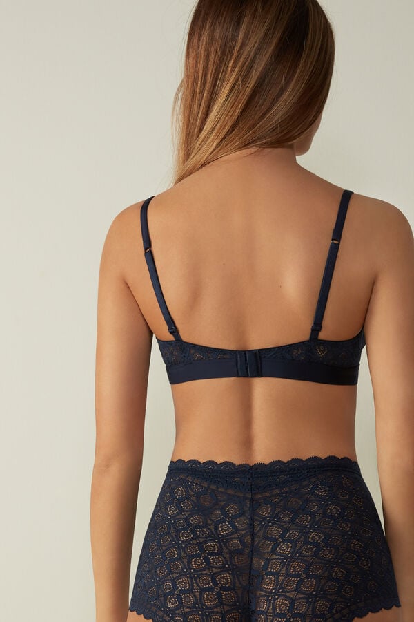 Sutien Intimissimi Emma Triangle Lace Dama Albastri | OCIBHZ-950