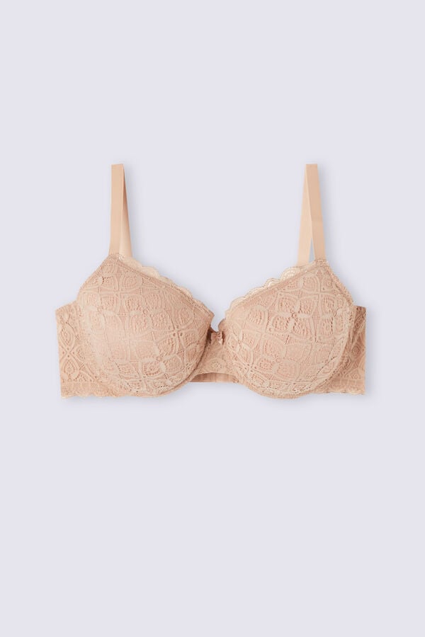 Sutien Intimissimi Francesca Balconette Lace Dama Portocalii Bej | COYTLB-298